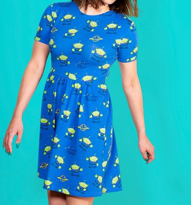Women's Disney Pixar Toy Story Pizza Planet Aliens Dress from Cakeworthy Women's Disney Pixar Toy Story Pizza Planet Aliens Dress from Cakeworthy