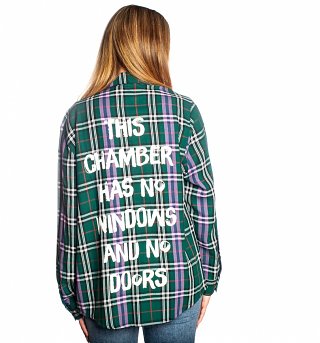 Disney The Haunted Mansion Chamber Flannel Shirt from Cakeworthy Disney The Haunted Mansion Chamber Flannel Shirt from Cakeworthy