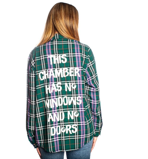 Women's Disney The Haunted Mansion Flannel Shirt from Cakeworthy