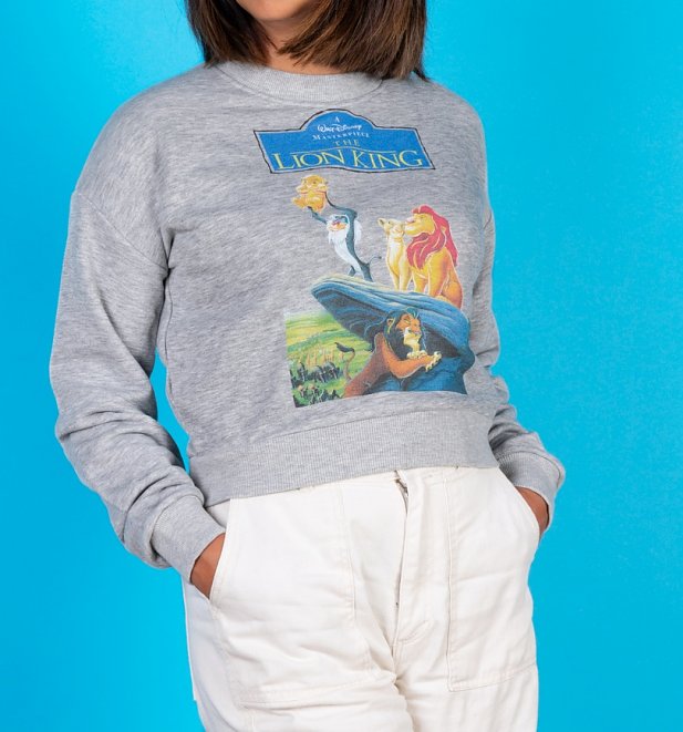 Disney The Lion King Video Cover Cropped Sweater