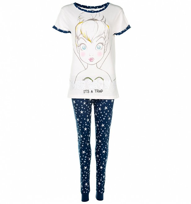 Women's Disney Tinkerbell Never Grow Up Pyjamas Women's Disney Tinkerbell Never Grow Up Pyjamas