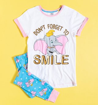 Women's Dumbo Don't Forget To Smile Disney Pyjamas Women's Dumbo Don't Forget To Smile Disney Pyjamas
