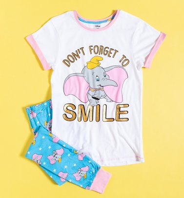 Women's Dumbo Don't Forget To Smile Disney Pyjamas Women's Dumbo Don't Forget To Smile Disney Pyjamas