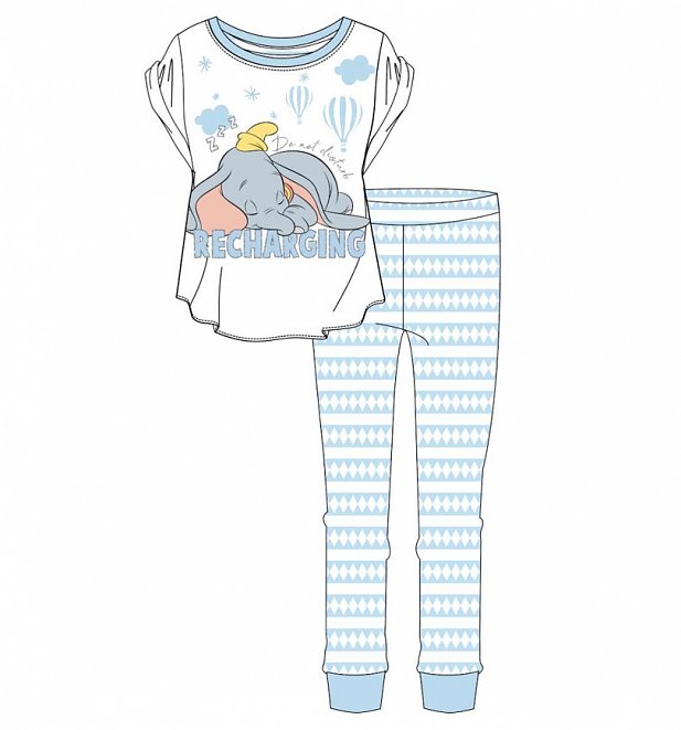 Women's Dumbo Recharging Disney Pyjamas Women's Dumbo Recharging Disney Pyjamas
