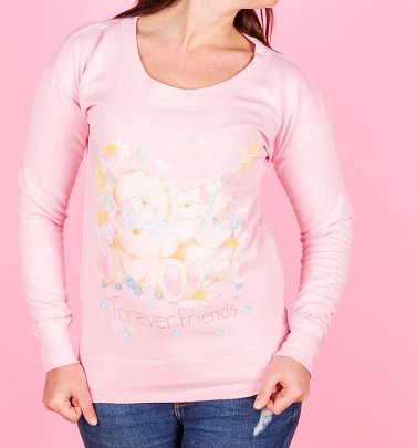 Women's Forever Friends Bears Fitted Sweater Women's Forever Friends Bears Fitted Sweater