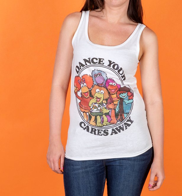 Women's Fraggle Rock Dance Your Cares Away Fitted Vest