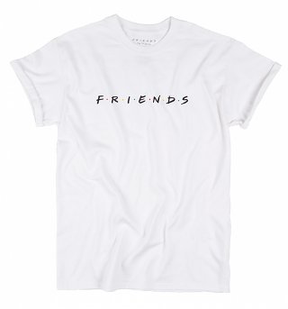 Women's Friends Logo Rolled Sleeve Boyfriend T-Shirt Women's Friends Logo Rolled Sleeve Boyfriend T-Shirt