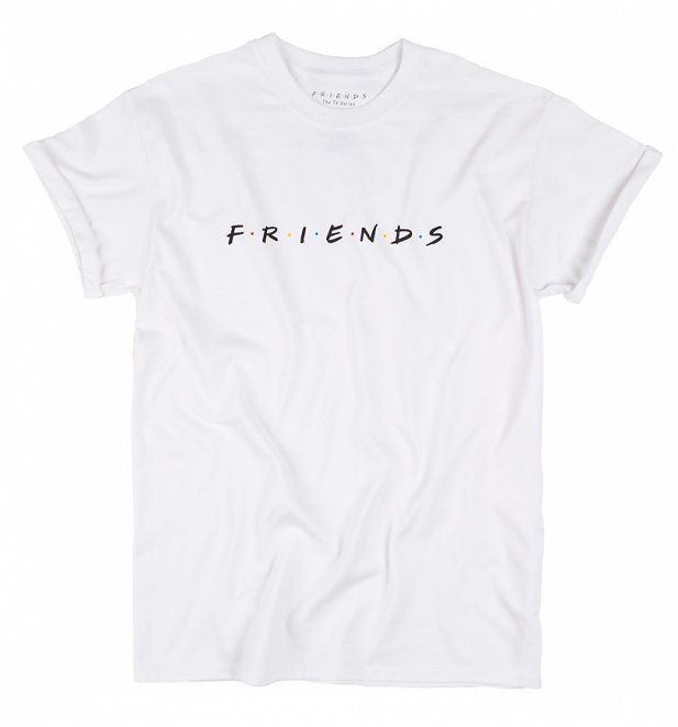 Women's Friends Logo Rolled Sleeve Boyfriend T-Shirt Women's Friends Logo Rolled Sleeve Boyfriend T-Shirt