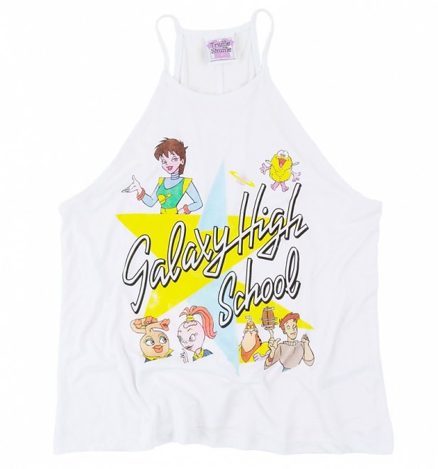 Women's Galaxy High School White High Neck Tank Women's Galaxy High School White High Neck Tank