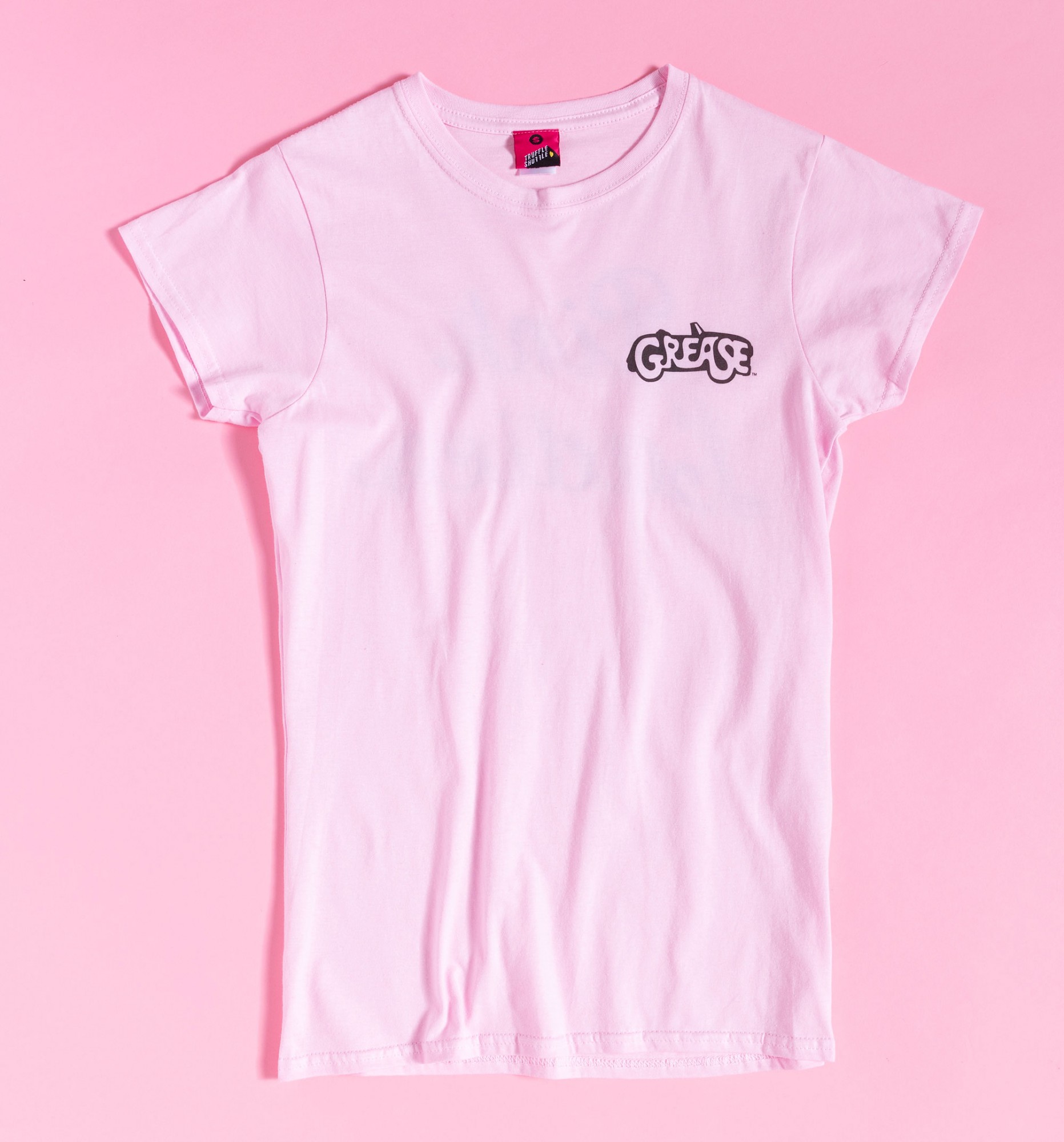 Women S Grease Pink Ladies Fitted T Shirt