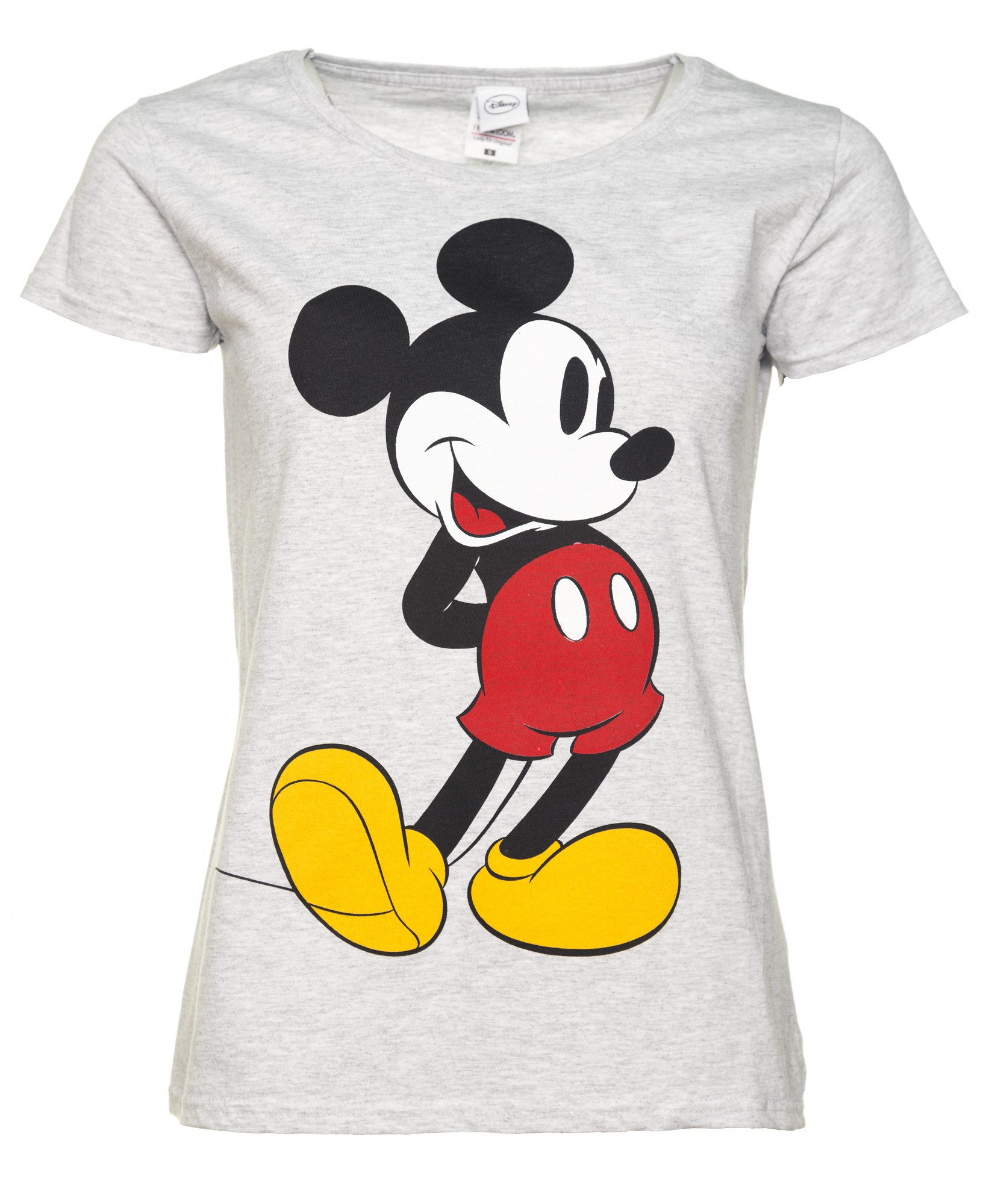 Women's Grey Marl Classic Mickey Mouse Disney TShirt
