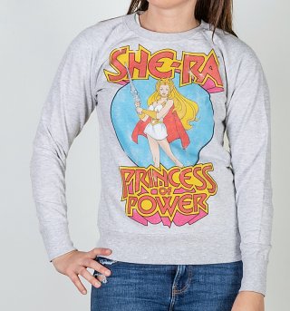 Women's Grey She-Ra Princess Of Power Lightweight Sweater Women's Grey She-Ra Princess Of Power Lightweight Sweater