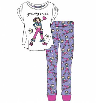 Women's Groovy Chick Pyjamas Women's Groovy Chick Pyjamas