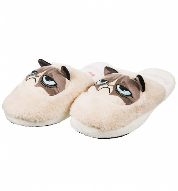 Women's Grumpy Cat Slip On Slippers
