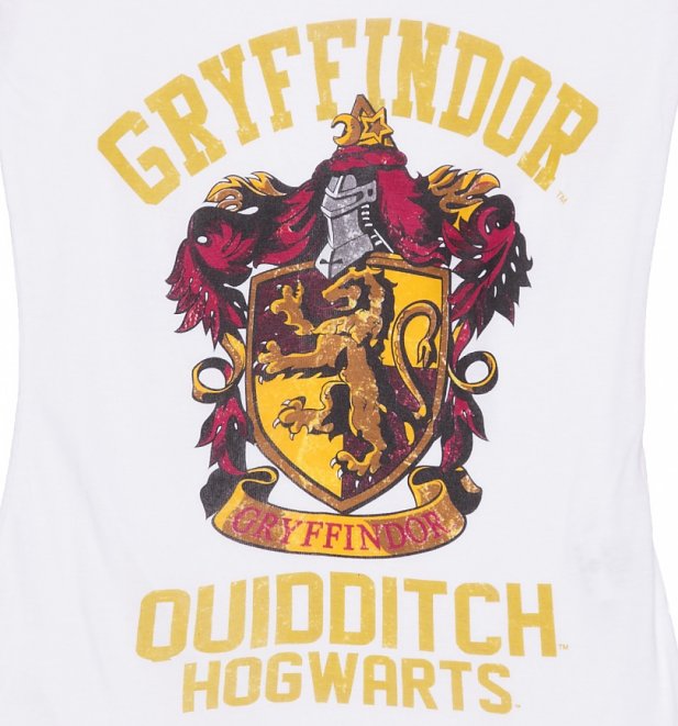 Women's Harry Potter Gryffindor Crest Long Sleeve Baseball T-Shirt Women's Harry Potter Gryffindor Crest Long Sleeve Baseball T-Shirt