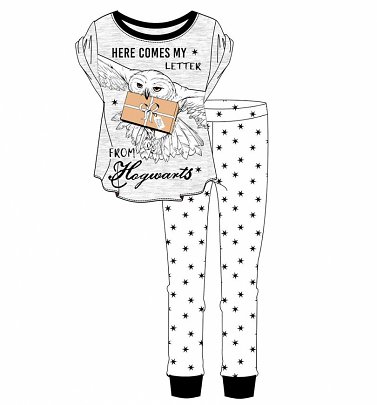 Women's Harry Potter Hedwig Here Comes My Letter From Hogwarts Pyjamas Women's Harry Potter Hedwig Here Comes My Letter From Hogwarts Pyjamas