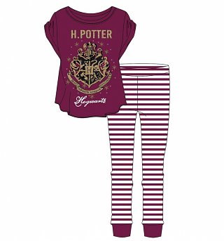Women's Harry Potter Hogwarts Striped Pyjamas Women's Harry Potter Hogwarts Striped Pyjamas