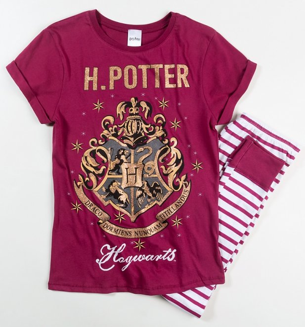 Women's Harry Potter Hogwarts Striped Pyjamas