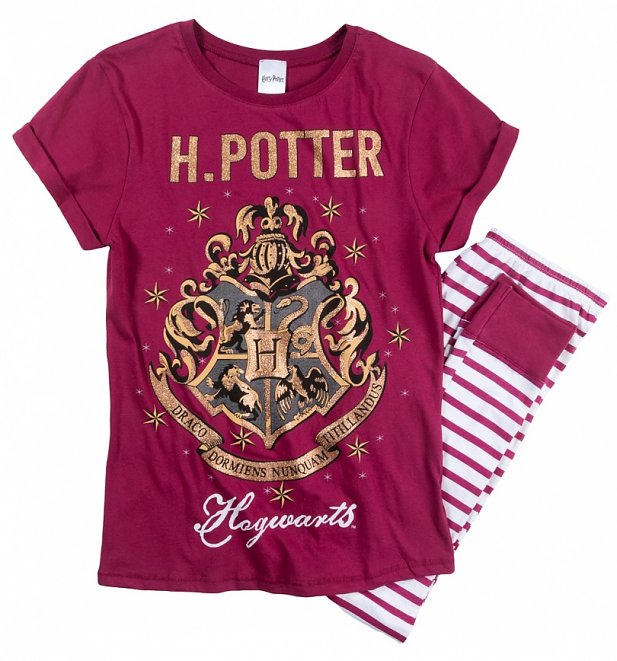 Women's Harry Potter Hogwarts Striped Pyjamas Women's Harry Potter Hogwarts Striped Pyjamas