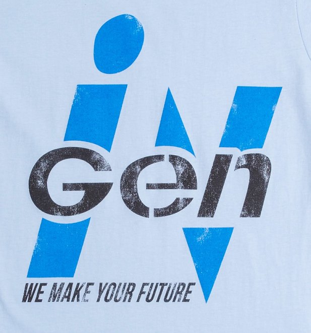 Women's Light Blue Jurassic Park Inspired InGen Logo T-Shirt Women's Light Blue Jurassic Park Inspired InGen Logo T-Shirt