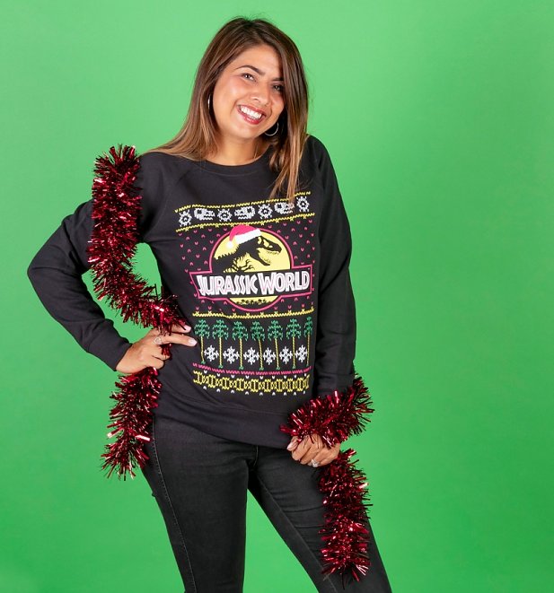 Women's Jurassic World Fair Isle Christmas Jumper