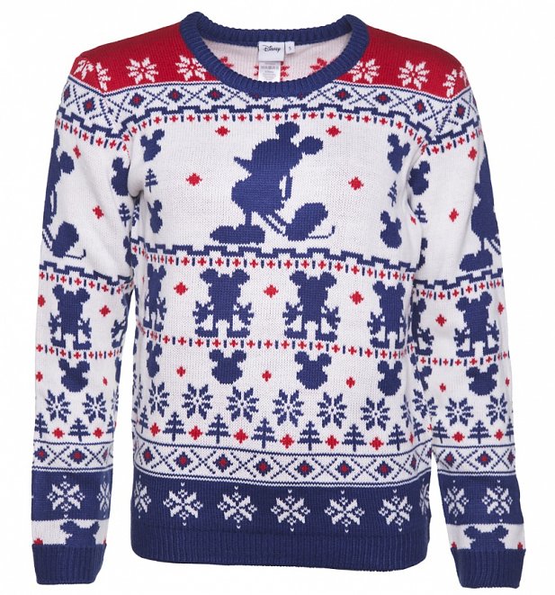 Women's Knitted Mickey Mouse Fair Isle Jumper Women's Knitted Mickey Mouse Fair Isle Jumper