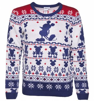 Women's Knitted Mickey Mouse Fair Isle Jumper Women's Knitted Mickey Mouse Fair Isle Jumper