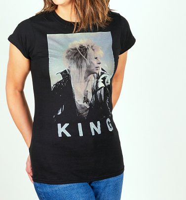 Women's Labyrinth Jareth The Goblin King Bowie Fitted T-Shirt Women's Labyrinth Jareth The Goblin King Bowie Fitted T-Shirt
