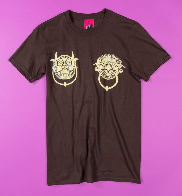 Women's Labyrinth Knockers Dark Brown TShirt