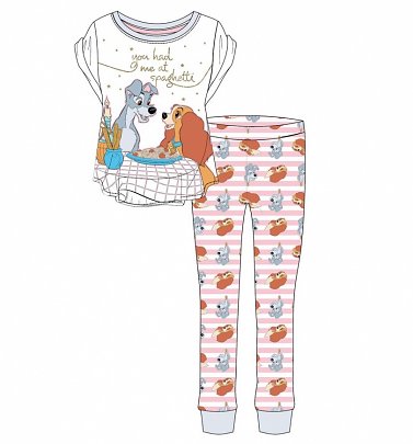 Women's Lady And The Tramp Spaghetti Disney Pyjamas Women's Lady And The Tramp Spaghetti Disney Pyjamas