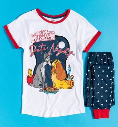 Women's Lady And The Tramp Tony's Restaurant Pyjamas Women's Lady And The Tramp Tony's Restaurant Pyjamas