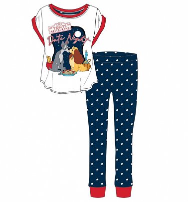 Women's Lady And The Tramp Tony's Restaurant Pyjamas Women's Lady And The Tramp Tony's Restaurant Pyjamas