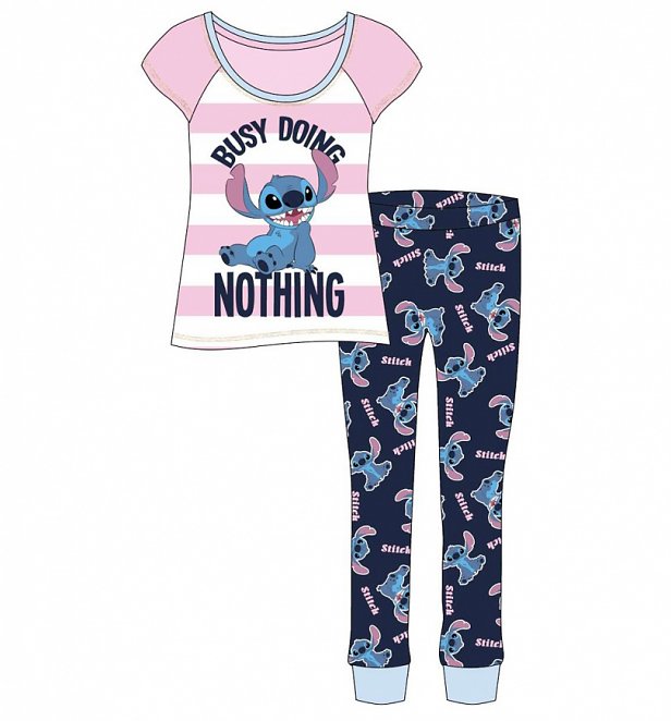 Women's Lilo And Stitch Busy Doing Nothing Disney Pyjamas Women's Lilo And Stitch Busy Doing Nothing Disney Pyjamas