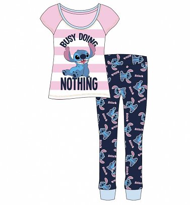 Women's Lilo And Stitch Busy Doing Nothing Disney Pyjamas Women's Lilo And Stitch Busy Doing Nothing Disney Pyjamas