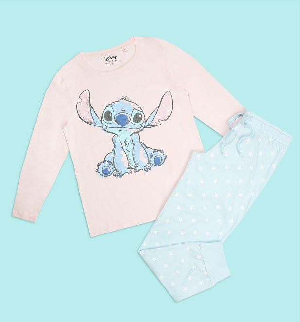 Women's Lilo and Stitch Sketch Long Sleeve Disney Pyjamas