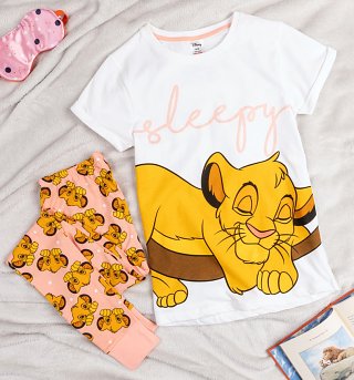 Women's Lion King Sleepy Simba Pyjamas Women's Lion King Sleepy Simba Pyjamas