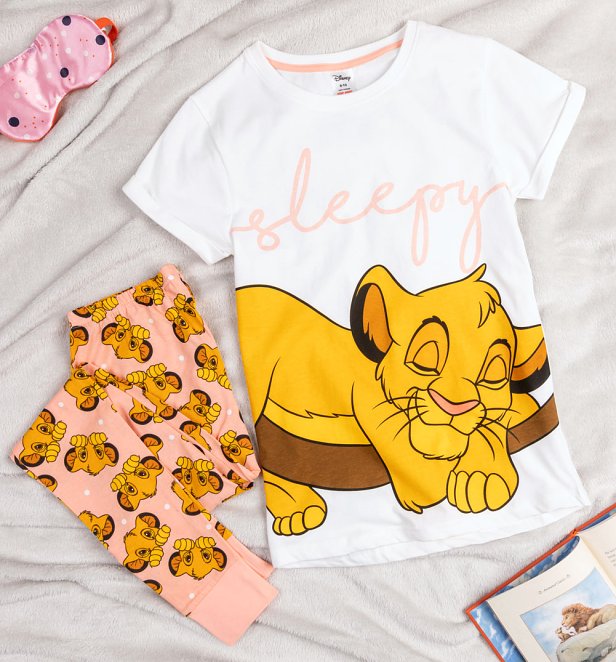 Women's Lion King Sleepy Simba Disney Pyjamas