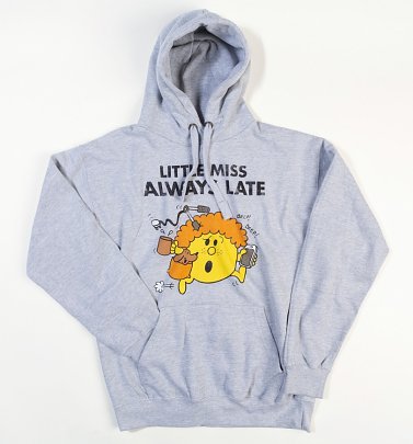Women's Little Miss Always Late Grey Hoodie Women's Little Miss Always Late Grey Hoodie