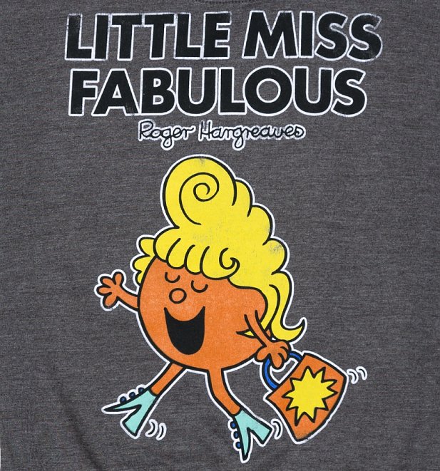 Women's Little Miss Fabulous Charcoal Scoop Neck Sweater Women's Little Miss Fabulous Charcoal Scoop Neck Sweater