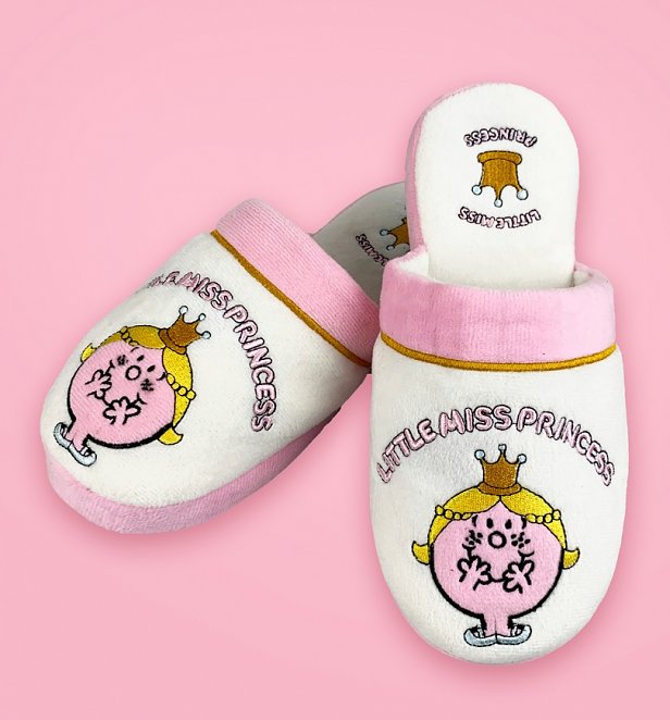 Women's Little Miss Princess Embroidered Slippers Women's Little Miss Princess Embroidered Slippers