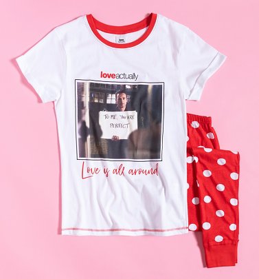 Women's Love Actually Photo Print Pyjamas Women's Love Actually Photo Print Pyjamas