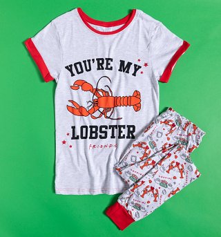 Women's Marl Grey Friends You're My Lobster Pyjamas Women's Marl Grey Friends You're My Lobster Pyjamas
