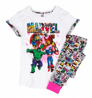 Women's Marvel Comics Comic Strip Pyjamas Women's Marvel Comics Comic Strip Pyjamas