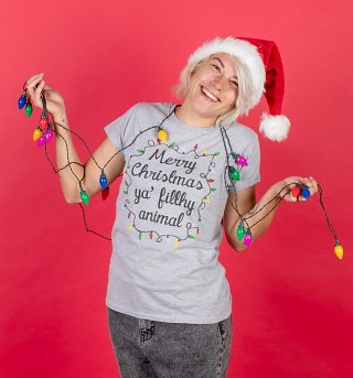 Merry Christmas Ya Filthy Animal Damen T-Shirt