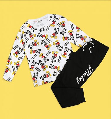 Women's Mickey Mouse Forever Long Sleeve Disney Pyjamas Women's Mickey Mouse Forever Long Sleeve Disney Pyjamas