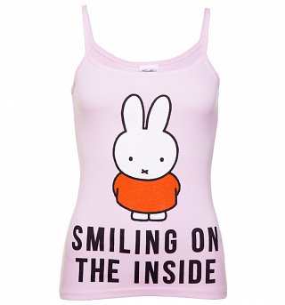 Women's Miffy Smiling On The Inside Strappy Vest Women's Miffy Smiling On The Inside Strappy Vest
