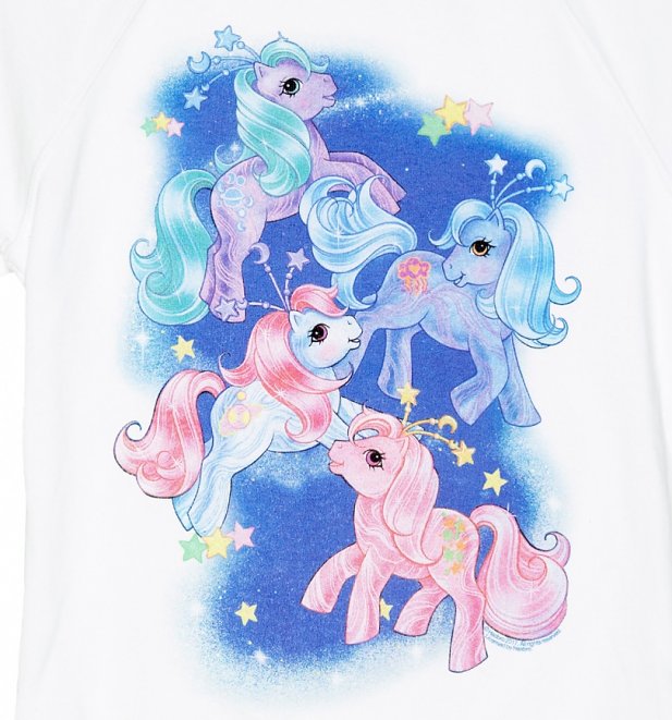 Women's My Little Pony Space Scene White Sweater Women's My Little Pony Space Scene White Sweater