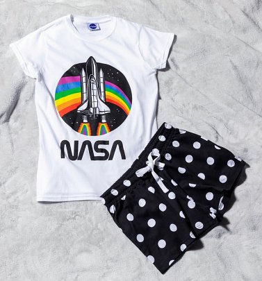 Women's NASA Rainbow Shortie Pyjamas Women's NASA Rainbow Shortie Pyjamas
