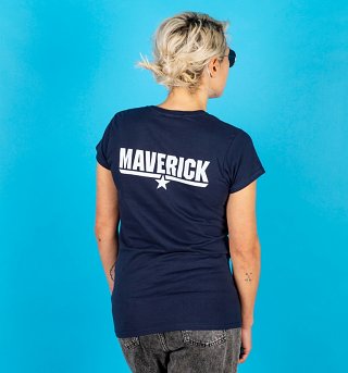 Women's Navy Top Gun Maverick Fitted T-Shirt Women's Navy Top Gun Maverick Fitted T-Shirt