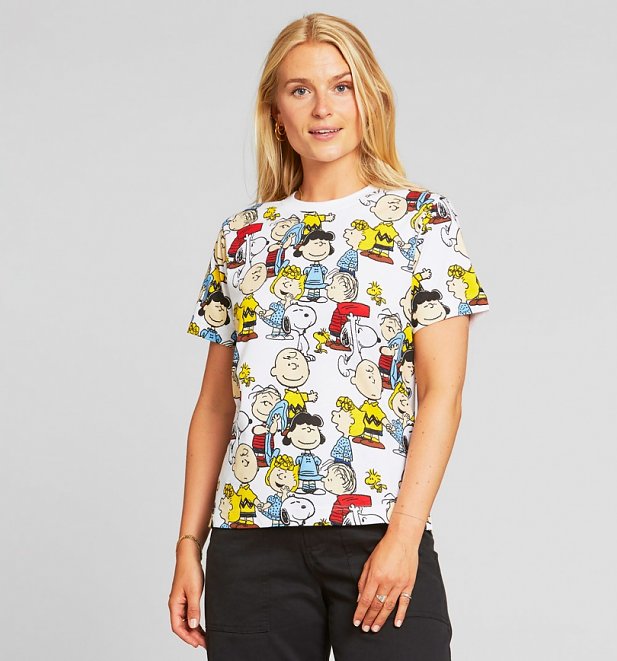 Women's Organic Peanuts All Over Print T-Shirt from Dedicated